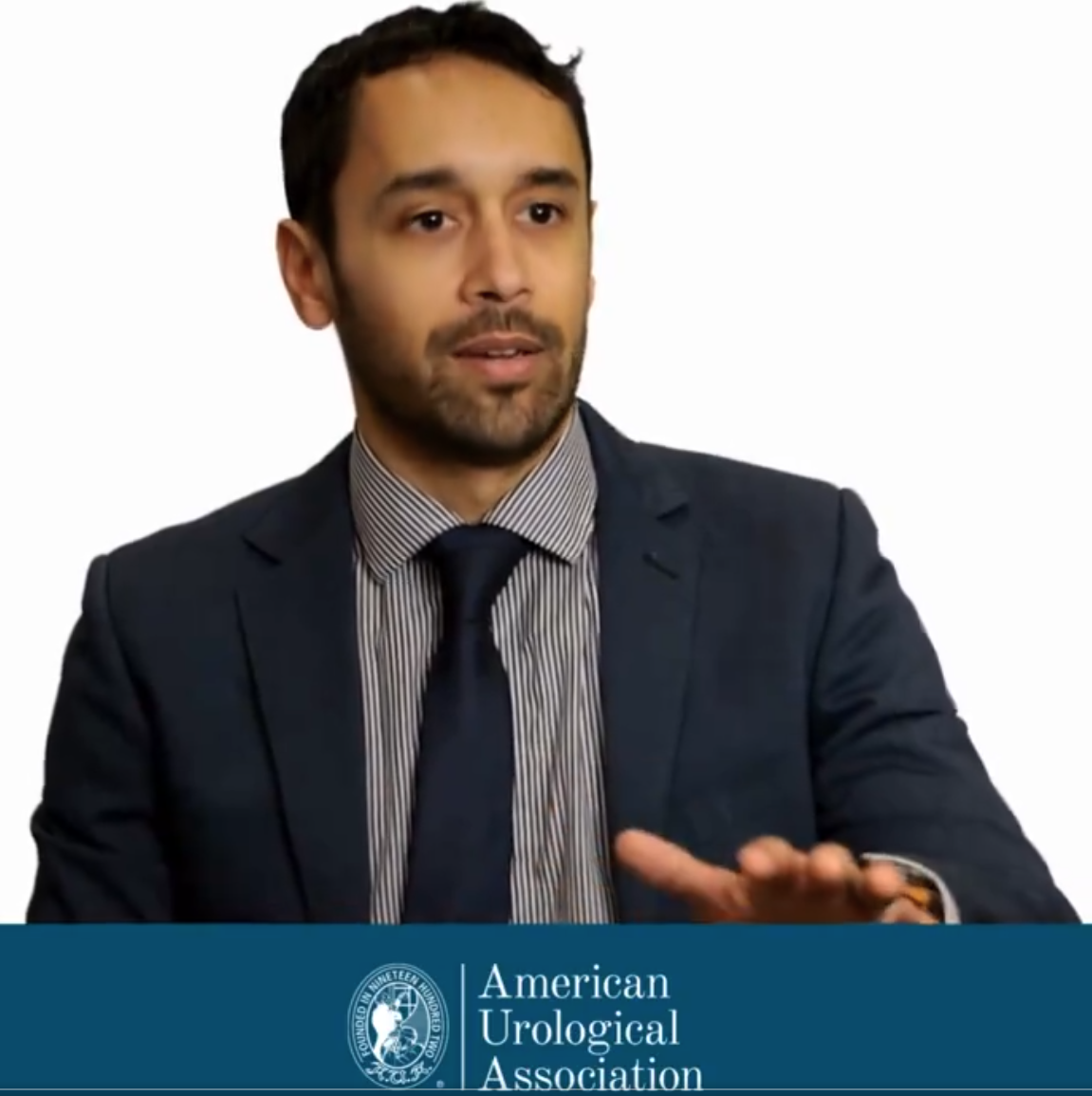 Dr. Weiner during an American Urological Association video interview