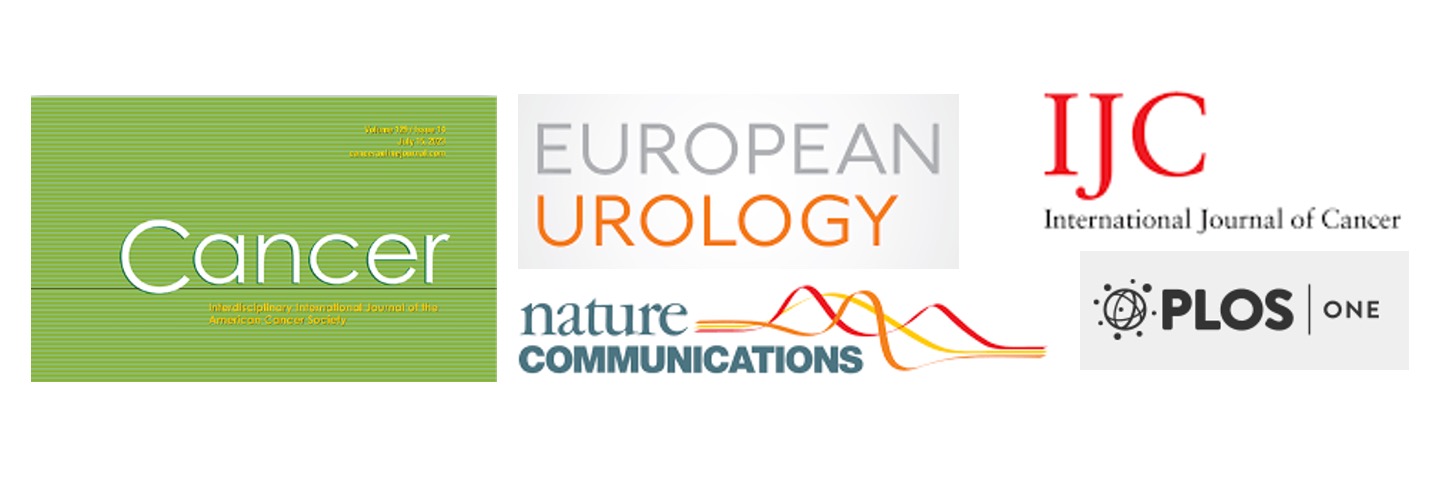 JAMA, European Urology, Nature Communications, Cancer, and other peer-reviewed journals